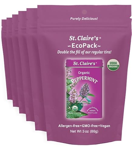 Amazon.com : St. Claire's Organic MerryMints – 6-Pack EcoPack, 3